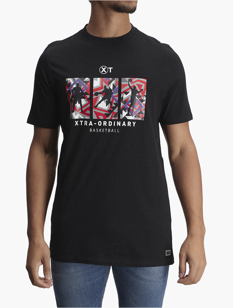MyRunway | Shop XT Black Crew Neck T-shirt for Men from MyRunway.co.za